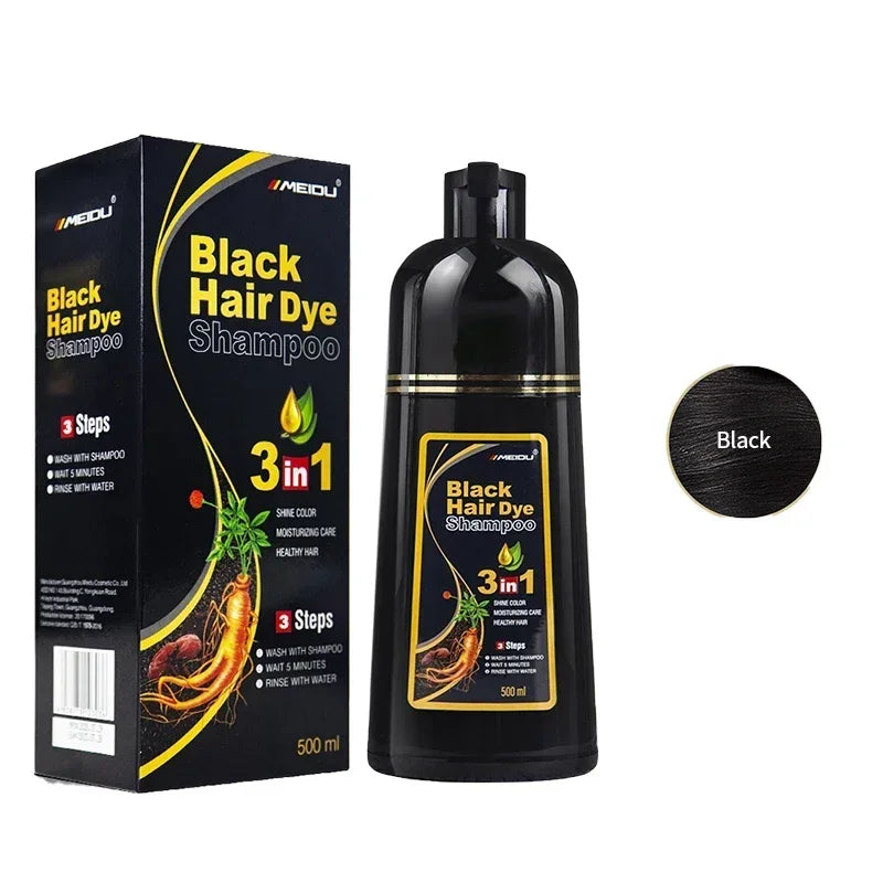 Premium 3-in-1 Haarverf Shampoo – Binnen 10 Min. Grijs Haar Weg | 7 Kleuren
