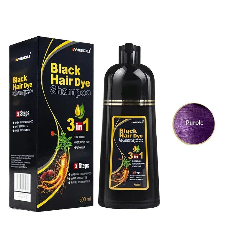 Premium 3-in-1 Haarverf Shampoo – Binnen 10 Min. Grijs Haar Weg | 7 Kleuren