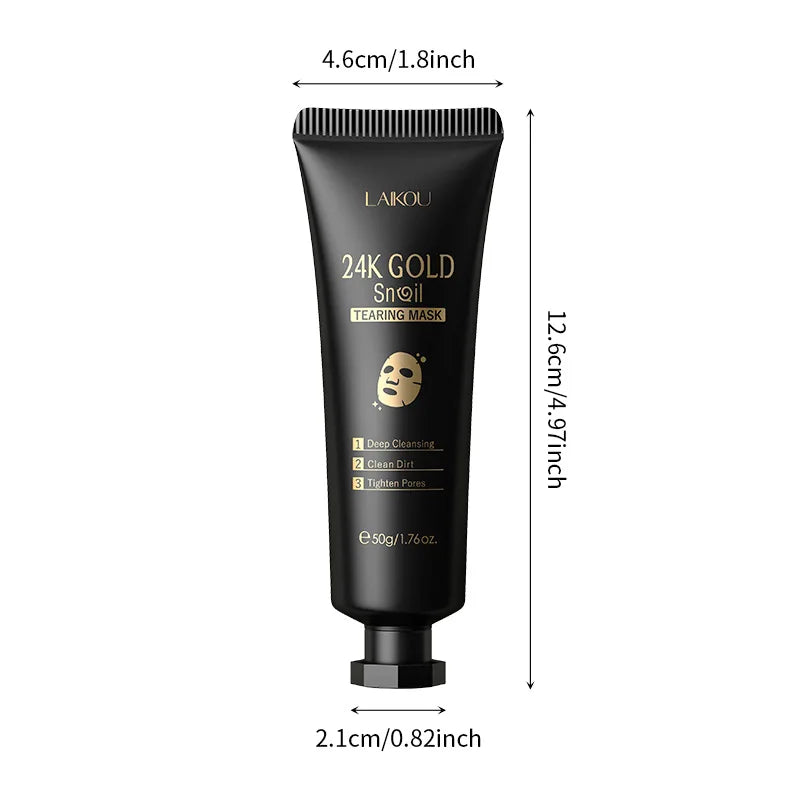 LAIKOU 24K Gold Sakura Peel-Off Gezichtsmasker – Mee-eter Verwijdering & Anti-Rimpel
