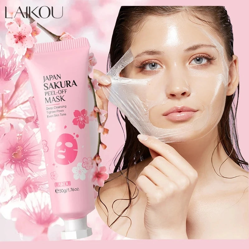 LAIKOU 24K Gold Sakura Peel-Off Gezichtsmasker – Mee-eter Verwijdering & Anti-Rimpel