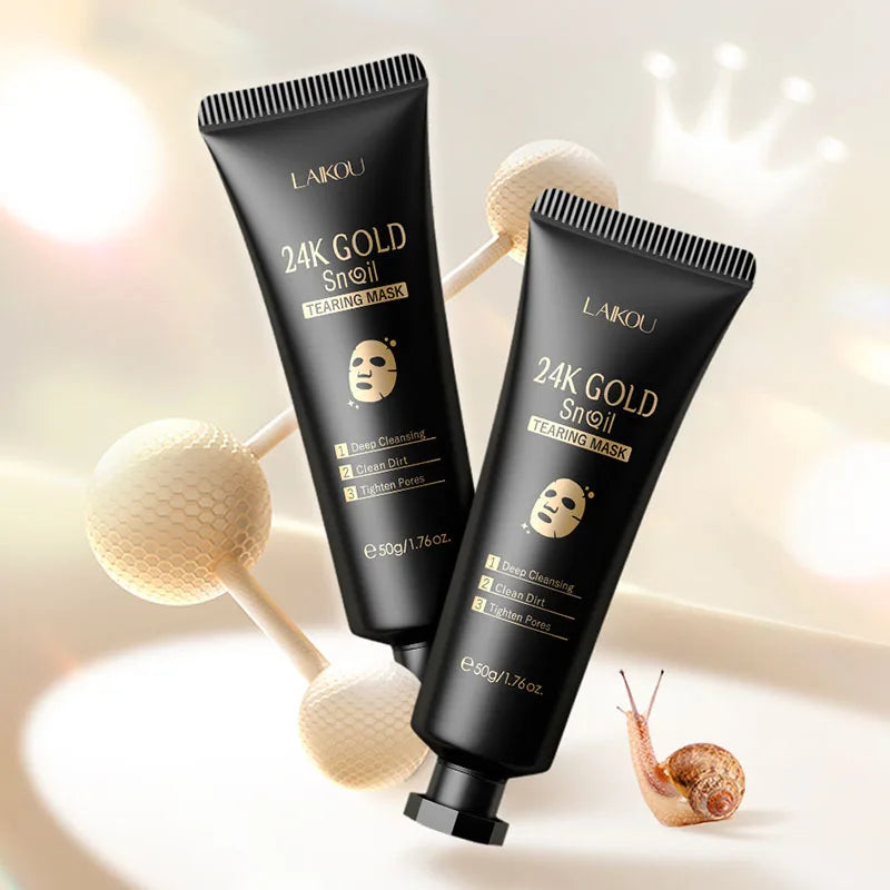 LAIKOU 24K Gold Sakura Peel-Off Gezichtsmasker – Mee-eter Verwijdering & Anti-Rimpel