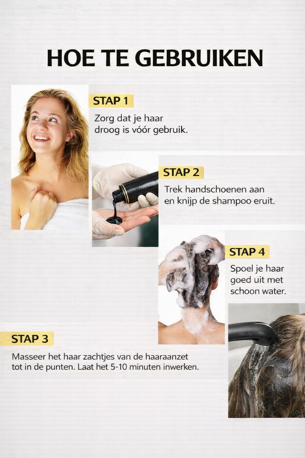 Premium 3-in-1 Haarverf Shampoo – Binnen 10 Min. Grijs Haar Weg | 7 Kleuren