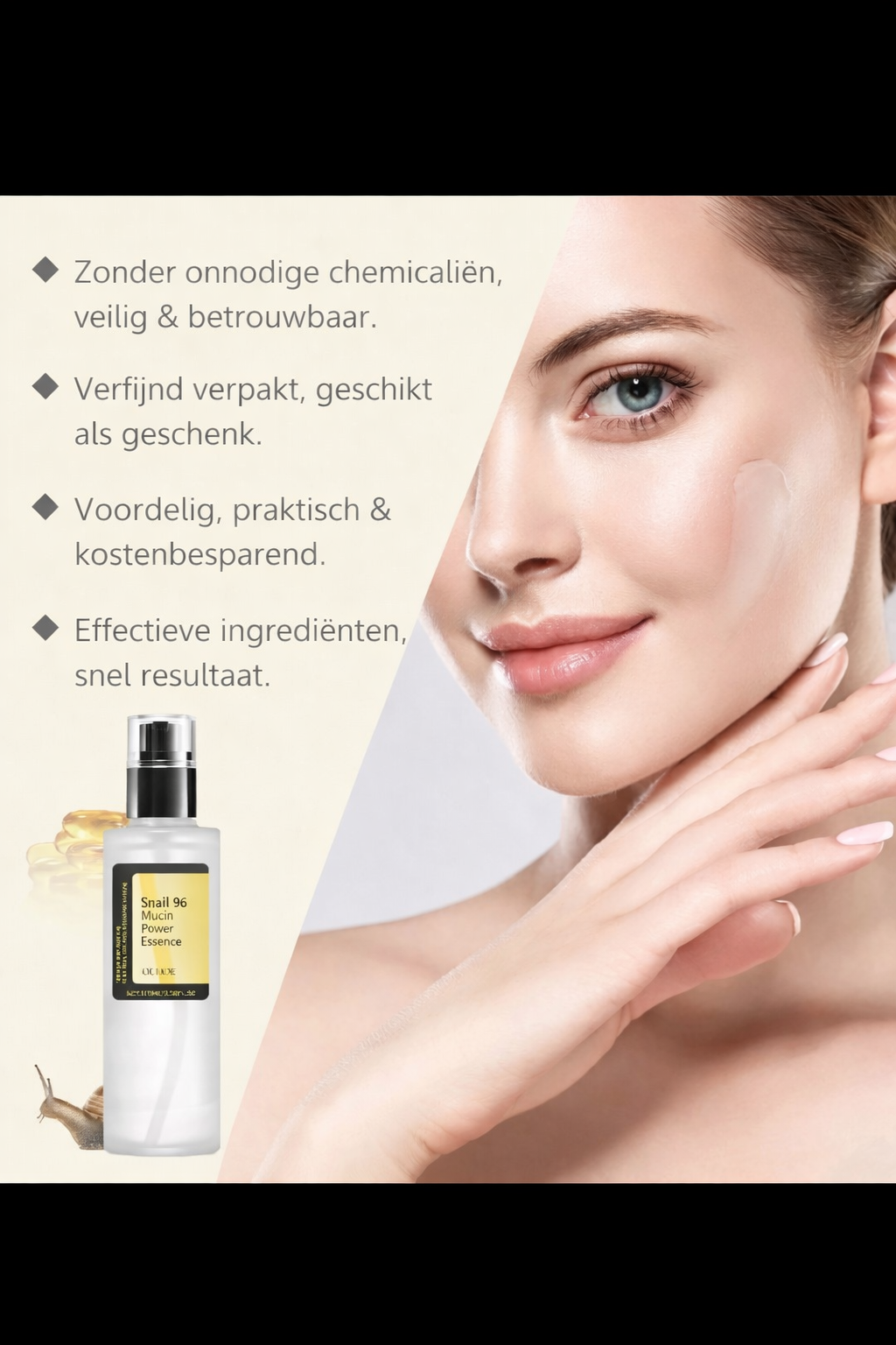 Snail 96 Mucin Power Essence – Hydraterend Gezichtsserum voor Glow & Diepe Hydratatie