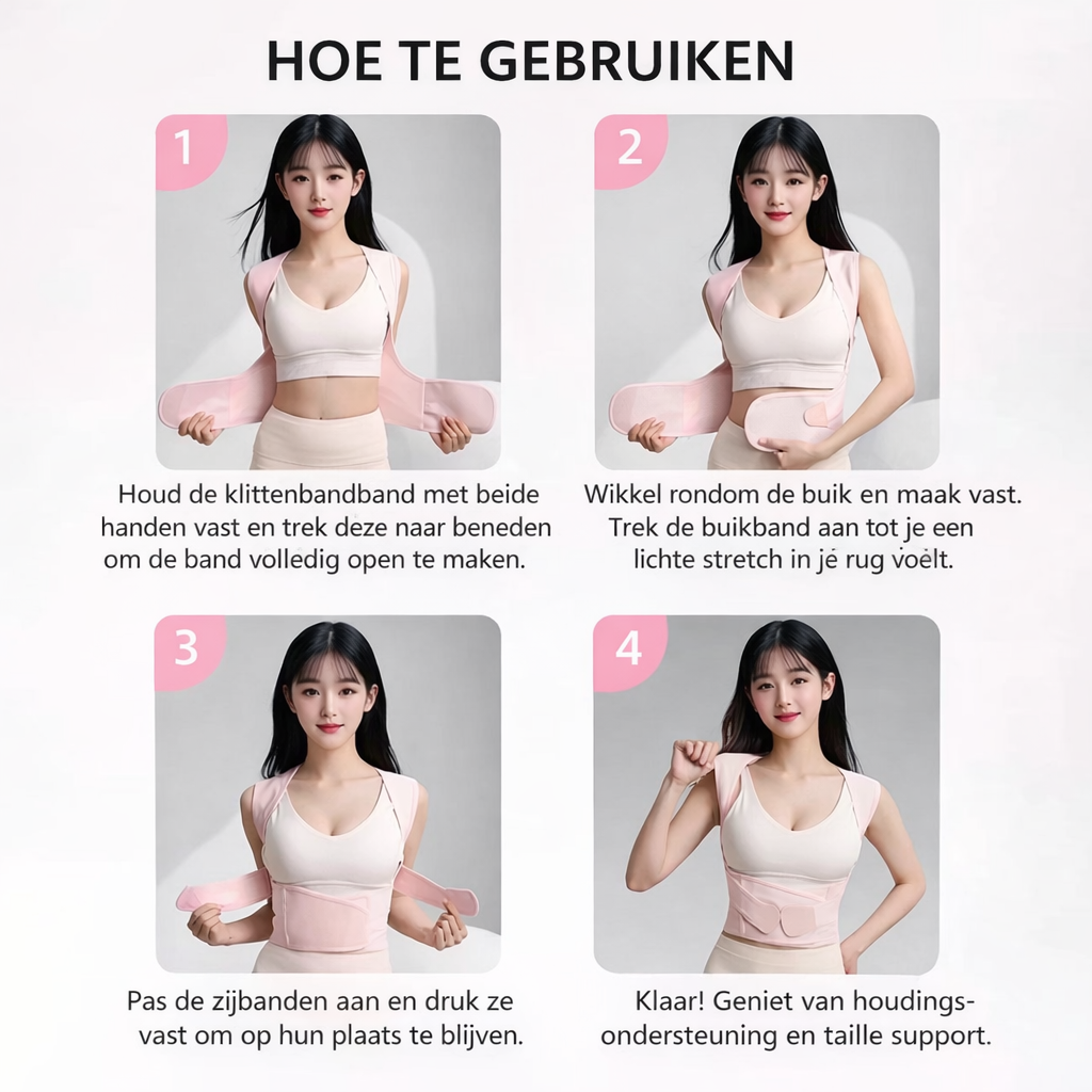 Houding Corrector Verstelbare Rugbrace voor een Rechte Rug & Minder Rugpijn