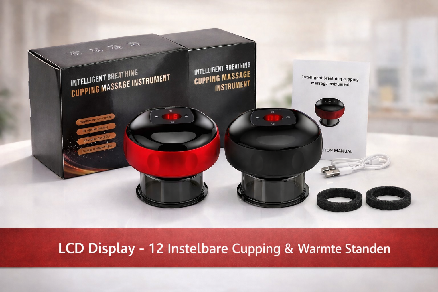 Elektrische Cupping Massage Pro - Spier & Rug Therapie