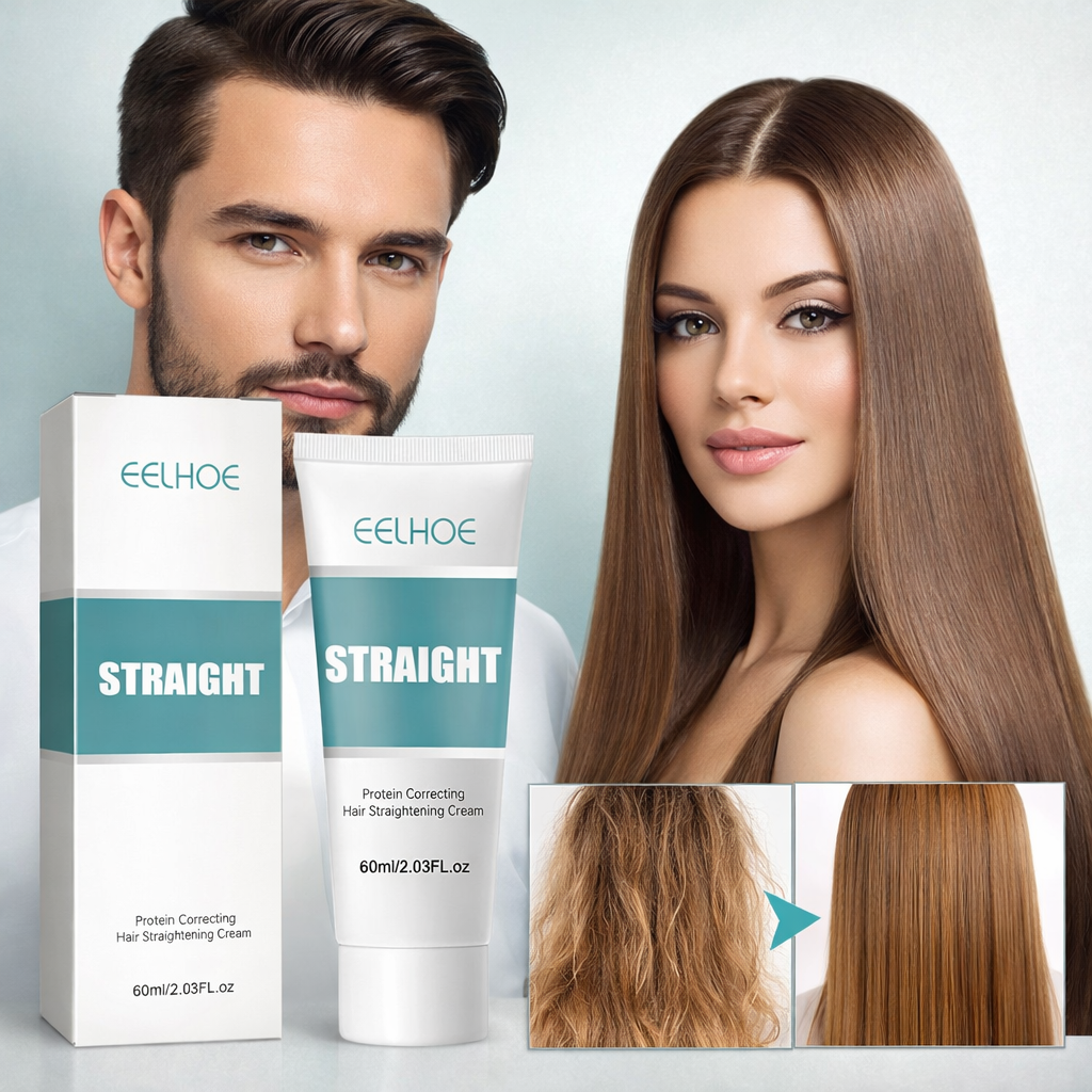 Professional Keratin Hair Straightening Cream 60ml – Anti-Frizz & Repair